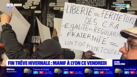 Lyon: une manifestation hier face à la fin de la trêve hivernale