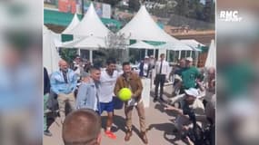 Monte-Carlo : Quand Djokovic s'amuse aux jongles avec Neymar et Verratti