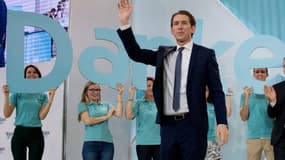 Sebastian Kurz, le 15 octobre 2017, après sa victoire aux législatives. 