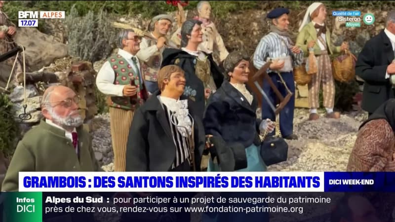 Grambois: une crèche aux santons inspirés des habitants du village