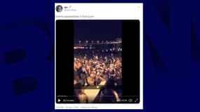 Des images filmées sur les quais du Rhône montrent des centaines de jeunes faire la fête.