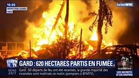 Les images des incendies qui ont ravagé le Gard cette nuit