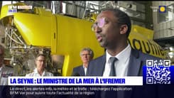 La Seyne-sur-Mer: le secrétaire d'État chargé de la Mer Hervé Berville en visite à l'Ifremer