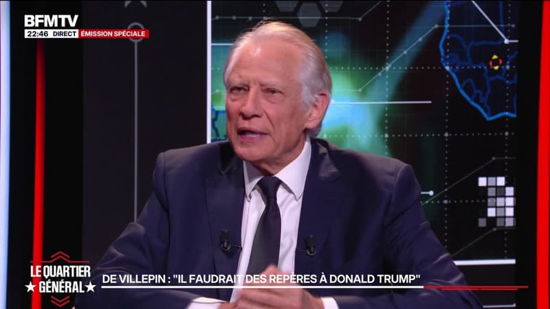 Iran: pour Dominique de Villepin, ancien Premier ministre, "il faut donner des repères à Donald Trump"