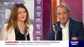 Marlène Schiappa face à Jean-Jacques Bourdin sur RMC et BFMTV