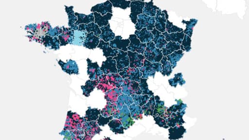 La répartitrion des votes en France lors des élections européennes