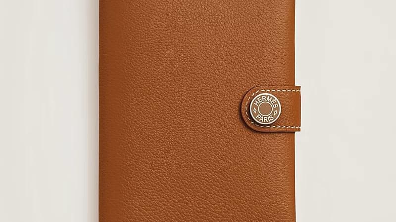 Porte-passeport en veau Hermès