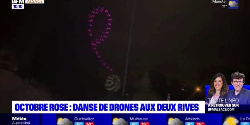 Octobre rose: des drones projetés dans le ciel strasbourgeois pour sensibiliser à la lutte contre le cancer du sein