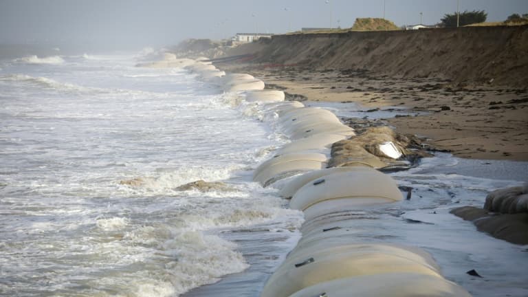La plage de Gouville-sur-Mer (image d'illustration)