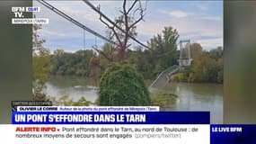Un pont s'effondre, 3 véhicules dans le Tarn - 18/11