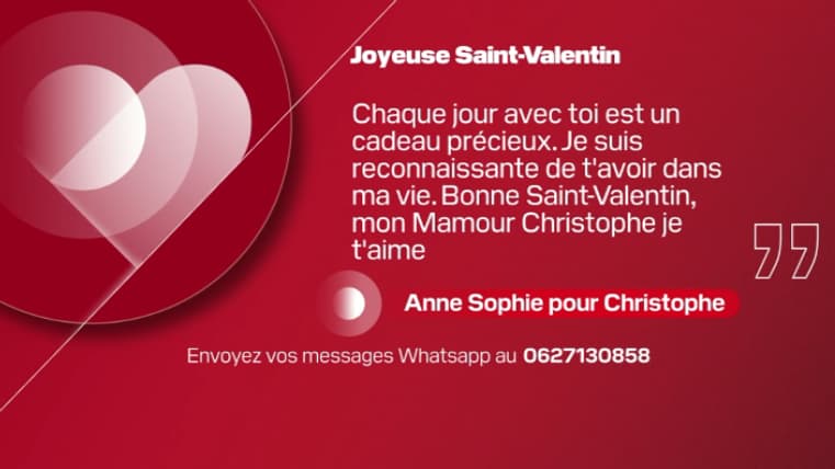 Message de Saint-Valentin, BFM Grand Lille.