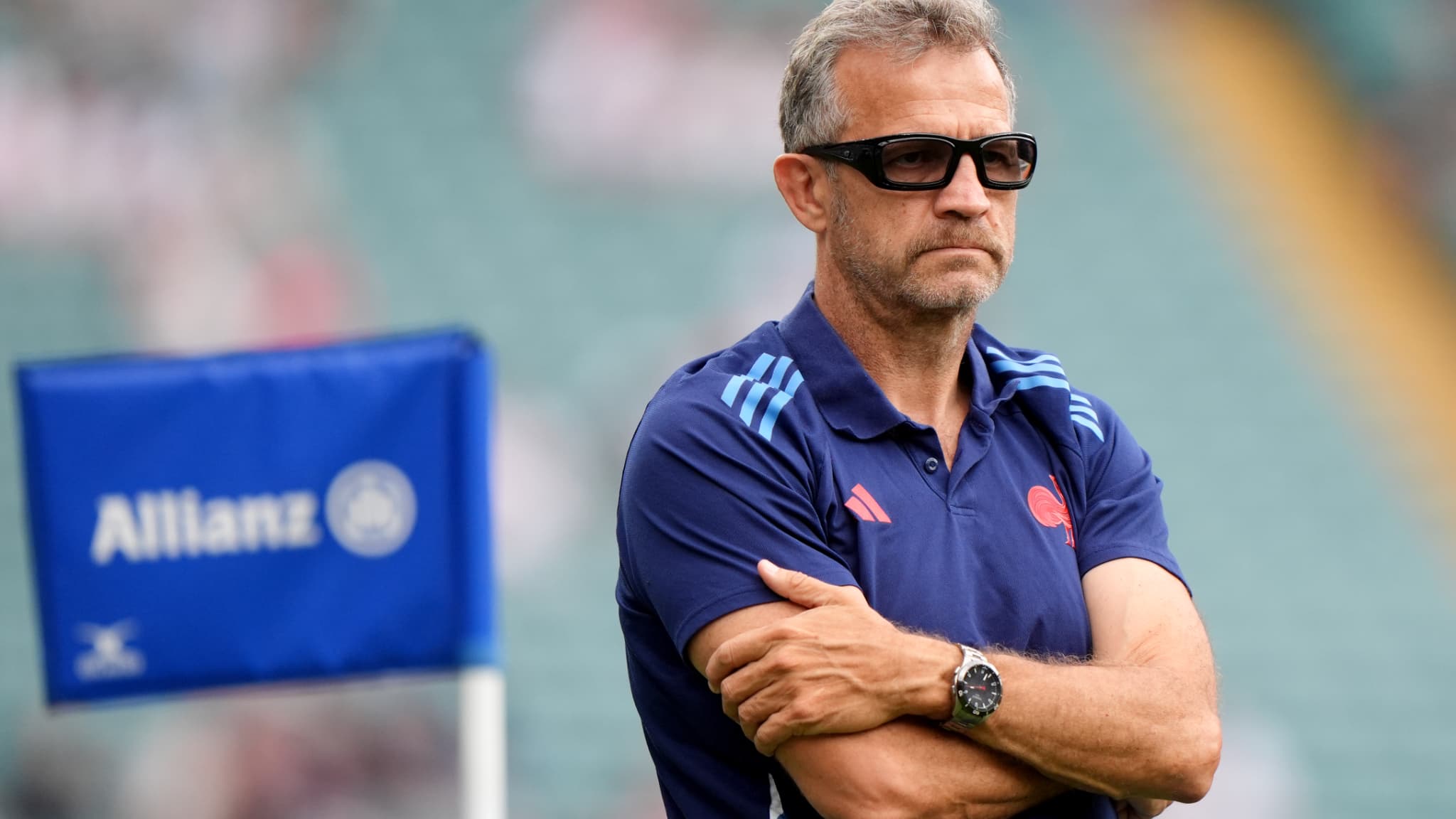 Fabien Galthié avant Angleterre XV-France A, le 21 juin 2025.