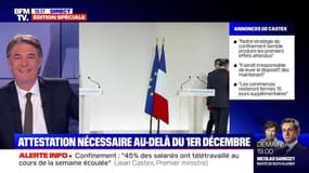 Jean Castex : "il serait irresponsable d'alléger" le confinement - 12/11