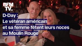 Après les 80 ans du Débarquement, ce vétéran américain de 100 ans fête son mariage avec sa femme au Moulin Rouge