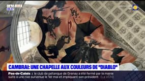 Cambrai: l'ancienne chapelle aux couleurs du jeu vidéo "Diablo IV"