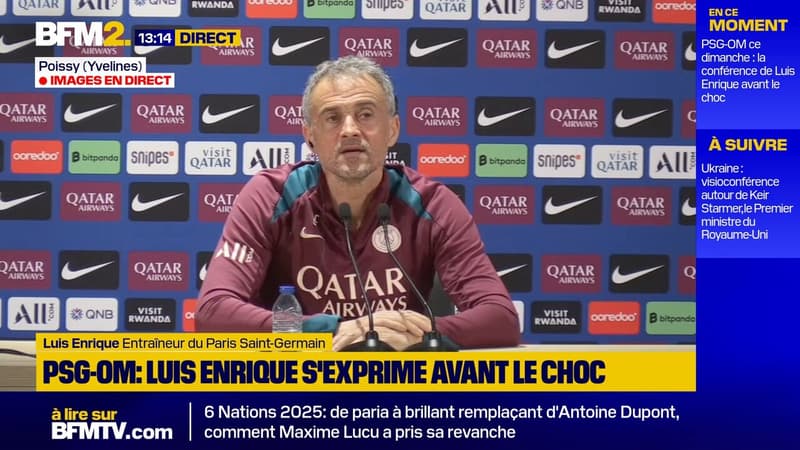 PSG-OM: Luis Enrique s'exprime avant le choc de ce dimanche