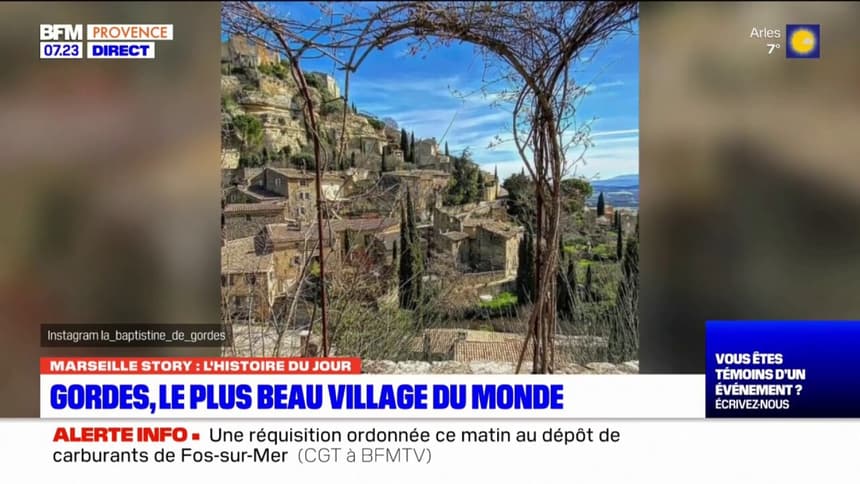 Vaucluse Gordes lu plus beau village du monde