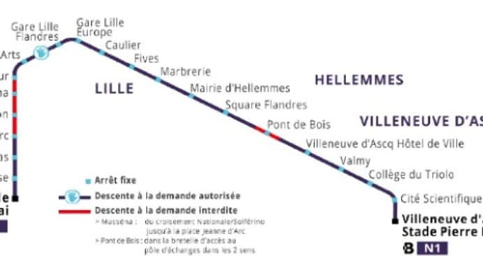 La ligne de nuit Ilévia La ligne de nuit Ilévia