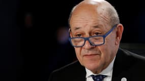 Jean-Yves Le Drian, ministre des Affaires étrangères, le 6 avril 2019 à Dinard.