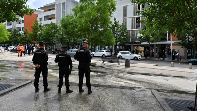 Police déployée dans le quartier des Grésilles à Dijon le 16 juin 2020