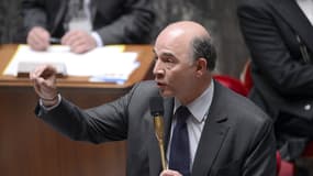Le ministre de l'Economie, Pierre Moscovici, lors d'une séance de questions au gouvernement à l'Assemblée nationale.