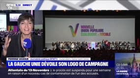 Le "V" de la victoire, nouveau logo de la gauche unie pour les élections législatives