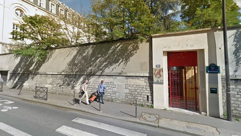Image de l'entrée du Lycée autogéré de Paris (LAP), dans le 15ème arrondissement.