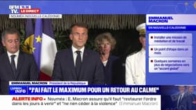 Nouvelle-Calédonie: "Les changements de ton de Mme Le Pen sont quotidiens et sur tous les sujets" estime Emmanuel Macron 