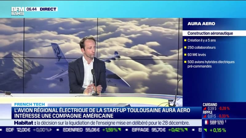 L'avion régional électrique de la start-up Aura Aero, intéresse une compagnie américaine