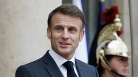 Emmanuel Macron à l'Élysée à Paris, le mardi 5 novembre 2024.