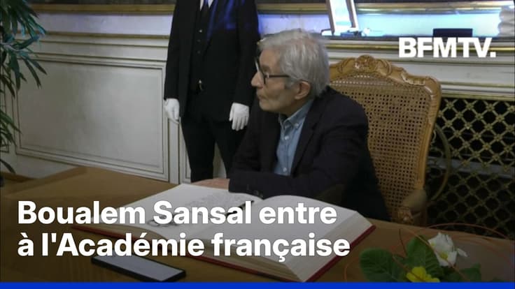  Trois mois après sa libération de prison en Algérie, Boualem Sansal entre à l’Académie française.  