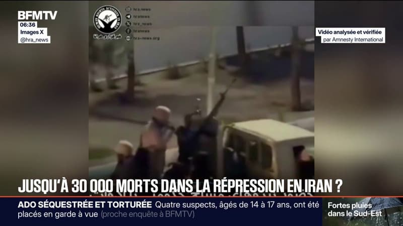 Iran: une répression sanglante qui a fait entre 3.000 et plus de 30.000 morts selon les sources