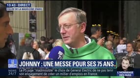 Johnny: "Tant qu'il y aura autant de monde, je continuerai les messes" affirme le père Bruno Horaist