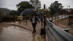Les conséquences des crues éclair à Alora, à proximité de Malaga, en Andalousie, le 29 octobre 2024