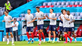 Les joueurs de l'équipe de France, à Munich le 15 juin 2021