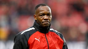 Le gardien de Rennes Steve Mandanda avant le match face à Angers le 15 décembre 2024