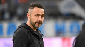Roberto De Zerbi lors d'OM-Angers, le 4 octobre 2024.