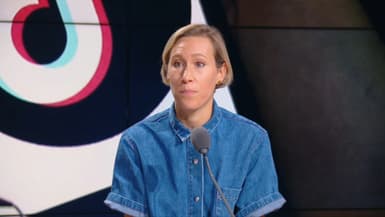 Laure Miller, députée EPR de la Marne et rapporteur de la Commission d'enquête parlementaire sur Tiktok, le 11 septembre 2025 sur RMC et RMC Story