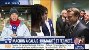 "On voulait marquer le coup", déclare une membre de l’association L’Auberge des migrants qui a décliné l’invitation de Macron à Calais