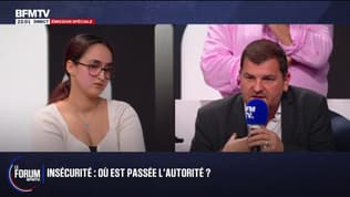FORUM BFMTV - Insécurité en France: échange tendu entre Leïla, étudiante, et Grégory Joron, secrétaire général du syndicat de police Un1té