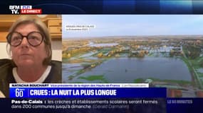 Crues dans le Pas-de-Calais: "On reste impuissants face à ces évènements", explique Natacha Bouchart, maire de Calais et vice-présidente de la région Hauts-de-France