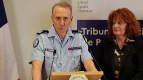 Le commandant de la National cyber unit, le colonel Hervé Petry après l'enlèvement de David Balland, co-fondateur de la société de crypto-actifs Ledger, à Paris, le 23 janvier 2025.