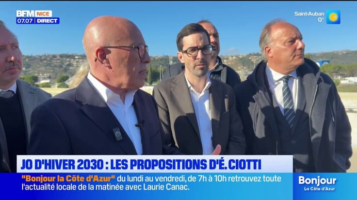 JO d'hiver 2030 : les propositions d'Eric Ciotti pour les épreuves à Nice