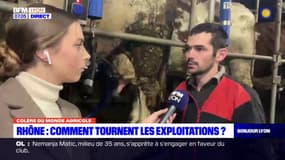 Rhône: mobilisés depuis plusieurs jours, les agriculteurs doivent adapter le fonctionnement de leur exploitation