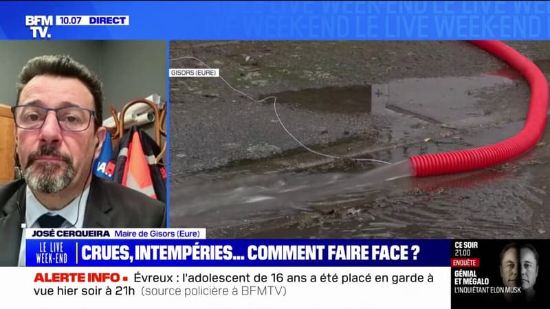 Inondations dans l'Eure: "On a été surpris de la rapidité et de la force de l'eau qui est arrivée dans la ville"