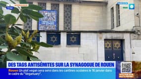 Tags antisémites sur la synagogue de Rouen: la communauté juive sidérée 