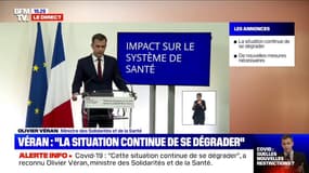 Coronavirus: "plus de 950 patients" en réanimation, "6000 malades hospitalisés", selon Olivier Véran