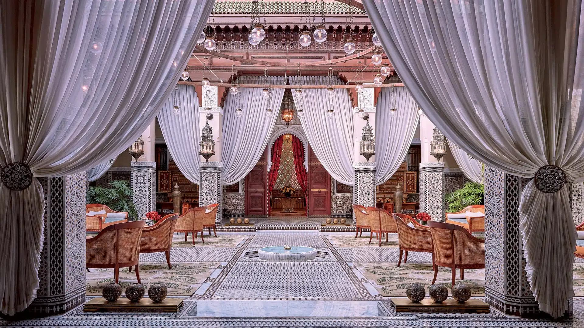 Le Royal Mansour à Marrakech au Maroc. Le Royal Mansour à Marrakech au Maroc.