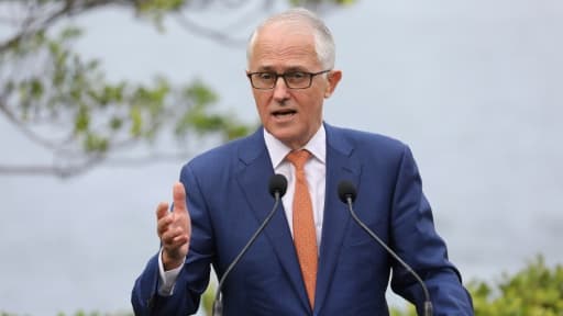 Le Premier ministre australien Malcolm Turnbull à Sydney le 2 mai 2018