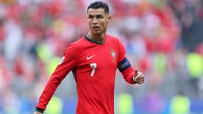 Cristiano Ronaldo avec le Portugal à l'Euro le 22 juin 2024